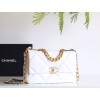 【新登場】CHANEL 19Bag ミッドサイズハンドバッグ アップグレードバージョン ホワイト - ハイクラスで万能なファッションアイテム​