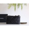 【新登場】CHANEL 19Bag ミッドサイズハンドバッグ アップグレードバージョン ブラックシルバークラス - 三色チェーンで彩るエレガンス