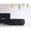 【新登場】CHANEL 19Bag ミッドサイズハンドバッグ アップグレードバージョン ブラックシルバークラス - 三色チェーンで彩るエレガンス