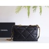 【新登場】CHANEL 19Bag ミッドサイズハンドバッグ アップグレードバージョン ブラックゴールドクラス - 三色金色チェーンで輝くエレガンス