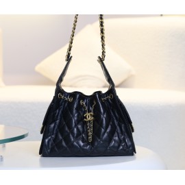 2025NEW-003 最新 CHANEL 25bag ドローコードデザイン：ヒッピーホボスモールサイズの圧倒的存在感 30×28×16 cm 