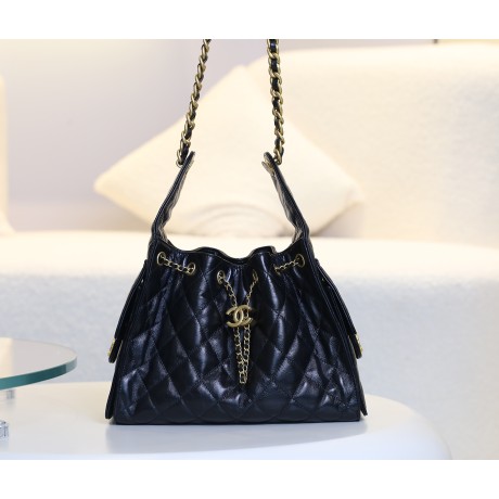 2025NEW-003 最新 CHANEL 25bag ドローコードデザイン：ヒッピーホボスモールサイズの圧倒的存在感 30×28×16 cm 