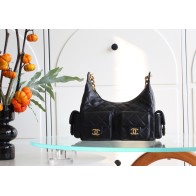 2025NEW-010 シャネル 24K ミニラッカーレザーバッグ:クラシックとファッション感の絶妙融合 22x31x17