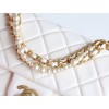 2025NEW-021 24P 春夏コレクション シャネル パールネックレス フラップバッグ：可愛さの究極ミニバッグが登場！12.5×17×5cm 