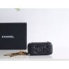 2025NEW-033 シャネル 24A エナメルクラスプ リップスティックポーチ / WOC：ブラック＆ホワイトの隠れた 16×10cm 