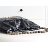 【24B 秋冬新作】Chanel 22 バッグ ダブルポケットモデル ブラックゴールド スモールサイズ | 人気のゴミ袋バッグ新バージョン 35×37×7 cm  