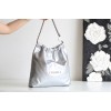 【100 周年記念】Chanel 22bag ゴミ袋バッグ - モンテベロ油蠟牛革 × 独創的デザイン 39×42×8cm