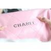【No.22 香水 100 周年記念】Chanel 22 バッグ ゴミ袋デザイン - モンテベロ油蝋牛革 × 現代的エレガンス 35×37×7cm