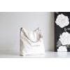 【No.22 香水 100 周年記念】Chanel 22 バッグ ゴミ袋デザイン - モンテベロ油蝋牛革 × 大容量実用 39×42×8cm