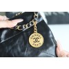 【No°22 香水 100 周年記念】Chanel 22 バッグ ゴミ袋デザイン - モンテベロ油蝋牛革 × 圧倒的存在感 39×42×8cm