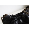 【No°22 香水 100 周年記念】Chanel 22 バッグ ゴミ袋デザイン - モンテベロ油蝋牛革 × 完璧なバランス 35×37×7cm