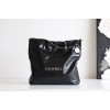 【No°22 香水 100 周年記念】Chanel 22 バッグ ゴミ袋デザイン - モンテベロ油蝋牛革 × 新時代の美貌 39×42×8cm