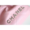 【全新進化】Chanel mini 22bag アップグレード版 - Antiba zp 革 × レトロシルバークランプ ゴミ袋ミニバッグ 19×20×6 cm