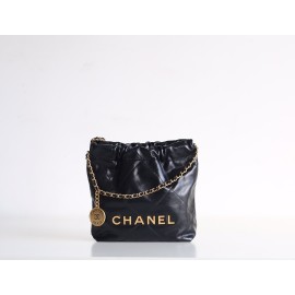 【シルバーレザー革新】Chanel mini 22bag アップグレード版 - Antiba zp 革 × レトロハードウェア ゴミ袋ミニ 19×20×6cm