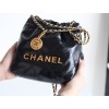 【シルバーレザー革新】Chanel mini 22bag アップグレード版 - Antiba zp 革 × レトロハードウェア ゴミ袋ミニ 19×20×6cm