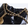 【シルバーレザー革新】Chanel mini 22bag アップグレード版 - Antiba zp 革 × レトロハードウェア ゴミ袋ミニ 19×20×6cm