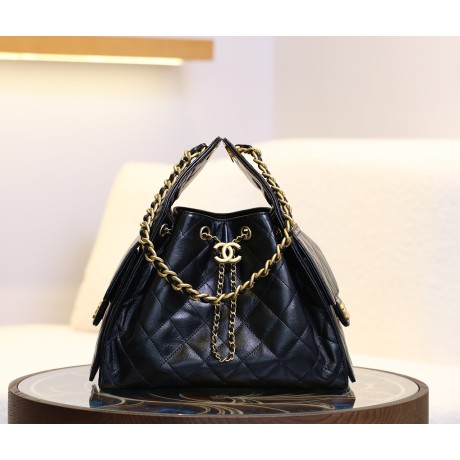 【必入手】本季超絶人気！最新シャネル 25 バッグ ドローコード × ヒッピーホボスモールサイズ​ 30×27×16 cm