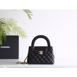 【CHANEL】23K ケリー ハンドルバッグ ブラック ラージサイズ / 24P ケリー トートバッグ 新色入荷15×19×9 cm