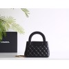 【CHANEL】23K ケリー ハンドルバッグ ブラック ラージサイズ / 24P ケリー トートバッグ 新色入荷15×19×9 cm