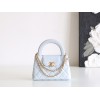 【CHANEL 24P/24S】ケリー トートバッグ 夏の新色登場！ベビーブルー / レトロ金メッキ 大人気モデル13×19×7 cm