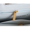 【CHANEL 24P/24S】ケリー トートバッグ 夏の新色登場！ベビーブルー / レトロ金メッキ 大人気モデル13×19×7 cm