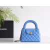 【CHANEL 24P】ケリー トートバッグ 瑠璃藍（ルリブルー） 中国伝統色 × レトロデザイン 話題の夏バッグ15×19×9 cm