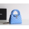 【CHANEL 24P】ケリー トートバッグ 瑠璃藍（ルリブルー） 中国伝統色 × レトロデザイン 話題の夏バッグ15×19×9 cm
