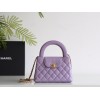 【CHANEL 24P】ケリー トートバッグ 夏の新色登場！レトロ金 × 光沢皮革 話題の人気モデル15×19×9 cm