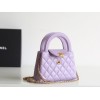 【CHANEL 24P】ケリー トートバッグ 夏の新色登場！レトロ金 × 光沢皮革 話題の人気モデル15×19×9 cm