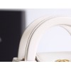 【CHANEL 24P】ケリー トートバッグ ホワイト ピュアな夏のクラシック マルチウェア設計 大人のロマンス15×19×9 cm