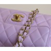 【CHANEL 25P 新作】羊皮ケリー トートバッグ タロイモピンク レトロハンドル × 柔らかな質感 予約受付中11.7×22×8 cm