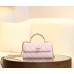 【CHANEL 25S】春夏新作 ケリー ハンドルチェーンバッグ サクラピンク エレガントフォルム × 季節限定カラー10×18×6.7 cm