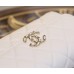【CHANEL 25S】春夏新作 ケリー ハンドルチェーンバッグ 真っ白なシンデレラ クリーンホワイト × レトロ金 エレガンスの象徴10×18×6.7 cm