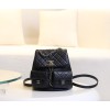 【24P 春夏新登場】Chanel ダブルポケット ヴィンテージ バックパック 「カエルのダブルショルダーバッグ」 スリムフィット 20.5×20×11.5cm