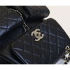 【24P 春夏新登場】Chanel ダブルポケット ヴィンテージ バックパック 「カエルのダブルショルダーバッグ」 スリムフィット 20.5×20×11.5cm