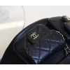 【24P 春夏新登場】Chanel ダブルポケット ヴィンテージ バックパック 「カエルのダブルショルダーバッグ」 スリムフィット 20.5×20×11.5cm