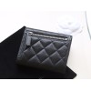 【シャネル クラシック 3 つ折り財布】キャビアレザー × ダブル C ロゴ マルチファンクション実用派 11.5×10.5×3cm
