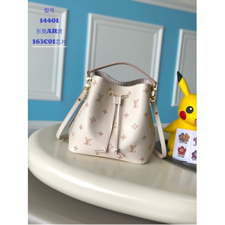 モノグラムアンプラント【フランス 163C01 チップ】NeoNoé ミドルサイズハンドバッグ M14401｜Monogram Empreinte レザー｜チェーンアクセント｜十二星座ステッカー付き 26x26 x 17.5cm