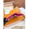 【M14087】バラ色 A 級全鋼版 パーソナライズド LV x TM Lisa ウォレット｜Monogram Empreinte レザー｜ゴールドパンダジップ  9 x 11.5 x 1.5 cm