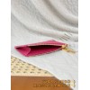 【M14155】レイクブルー LV x TM Romy 名刺入れ｜村上隆コラボ｜パンダジップ｜変更可能チップ 12 x 8 x 0.8cm