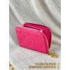 【M14155】レイクブルー LV x TM Romy 名刺入れ｜村上隆コラボ｜パンダジップ｜変更可能チップ 12×8×0.8cm