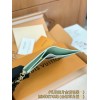 【M14087】アイスグリーン パーソナライズドカスタム LV x TM Lisa ウォレット｜Monogram Empreinte レザー｜ゴールドパンダジップ 9×11.5×1.5cm