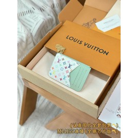 【M14155】アイスグリーン パーソナライズドカスタム LV x TM Romy 名刺入れ｜村上隆コラボ｜パンダジップ 12×8×0.8cm