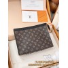 【M61692】Monogram Eclipse モノトーングレー A 級全鋼 パーソナライズド Pochette Voyage ミドルハンドバッグ｜大容量収納｜ビジネス向け 27×21×6cm
