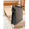 【M61692】Monogram Eclipse モノトーングレー A 級全鋼 パーソナライズド Pochette Voyage ミドルハンドバッグ｜大容量収納｜ビジネス向け 27×21×6cm