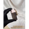【M82739】ピンク A 級全鋼 パーソナライズドカスタム LV Charms 名刺入れ｜Monogram キャンバス＆牛革｜ゴールドメタルチャーム 10.2×7.3×0.3cm