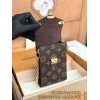 【M13572】A 級全鋼 パーソナライズドカスタム Metis スマートフォンケース｜Monogram キャンバス｜S-lock 鋼製ロック 17.5×4×10.4cm
