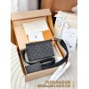 【M81124】ブラックモノグラム A 級全鋼 パーソナライズドカスタム Gaston Wearable Wallet｜輸入一級牛革｜ハンドバッグ兼スマートウォレット 22×14.5×4.5cm