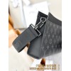 【M81124】ブラックモノグラム A 級全鋼 パーソナライズドカスタム Gaston Wearable Wallet｜輸入一級牛革｜ハンドバッグ兼スマートウォレット 22×14.5×4.5cm