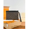 【M82079】モノグラム A 級全鋼 パーソナライズドカスタム Pochette To-Go｜Monogram Eclipse キャンバス｜ポータブルハンドポケット 30×21.5×1cm